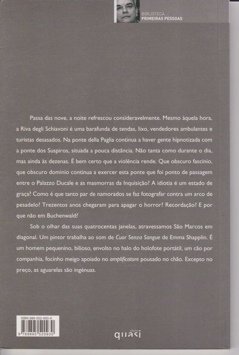 Os Dias de Veneza - Eduardo Pitta