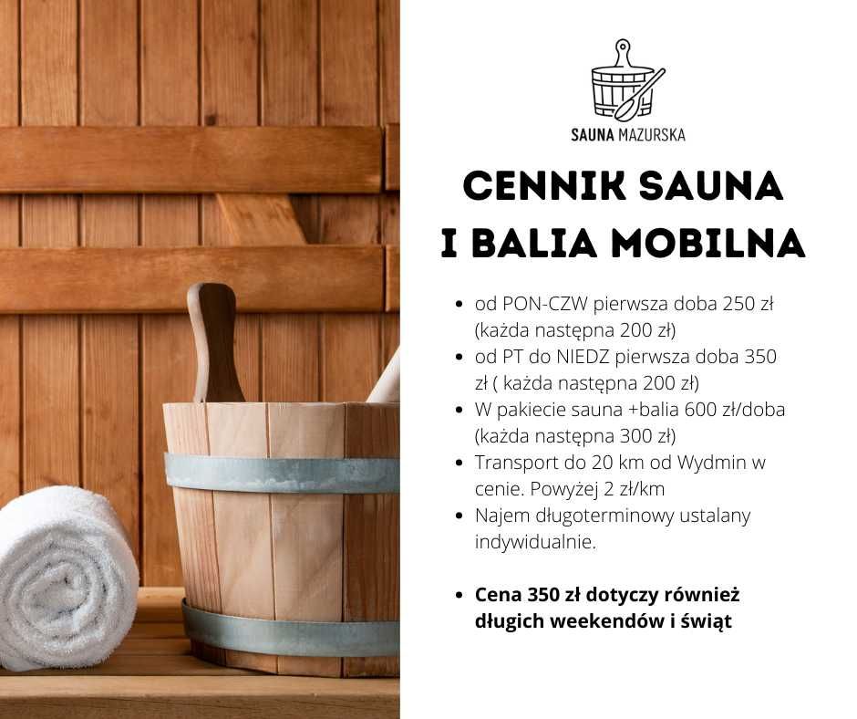 Mobilna Sauna, bania mobilna, jakuzzi, spa wynajem