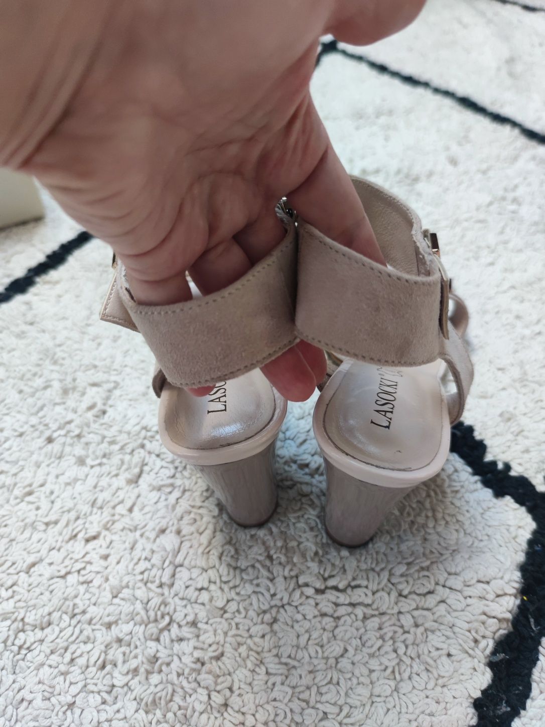 Sandały buty na obcasie lasocki 2608-01 Pink 1 rozmiar 39