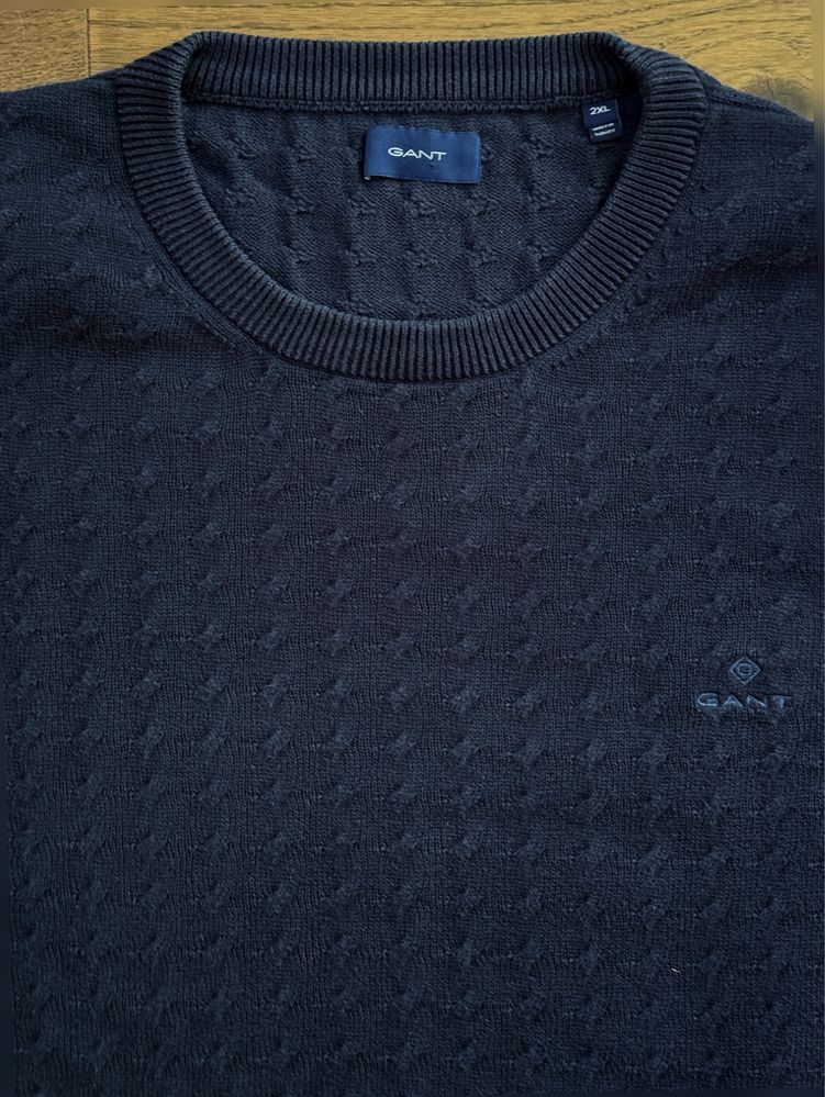 Granatowy sweter GANT w rozmiarze XXL