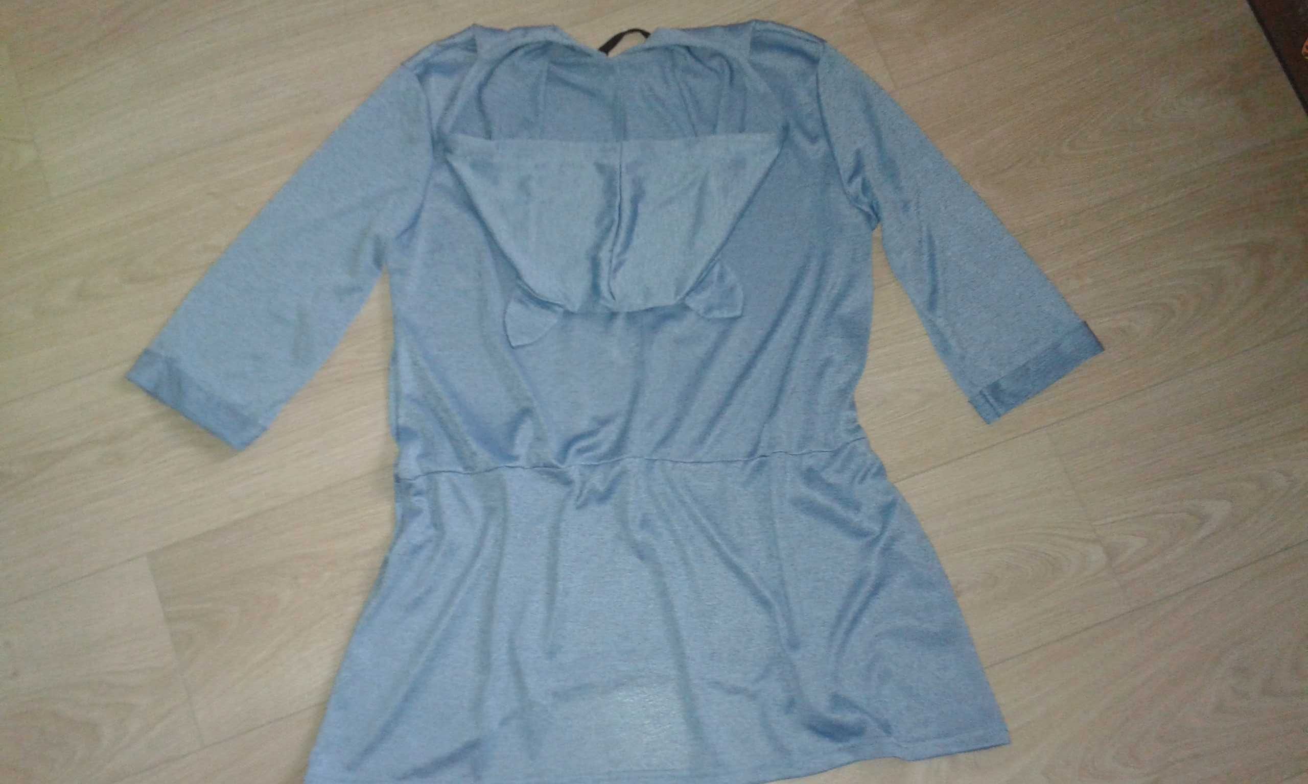 L/XL 46/48 Bluzka damska z kapturem bluza tunika duży rozmiar