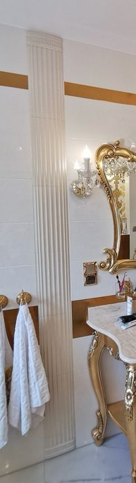 VERSACE Biała perła Kolumna płytki ceramiczne
