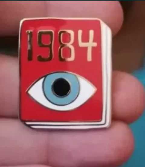 значок пин Джордж Оруэлл George Orwell 1984 Кубрик заводной апельсин