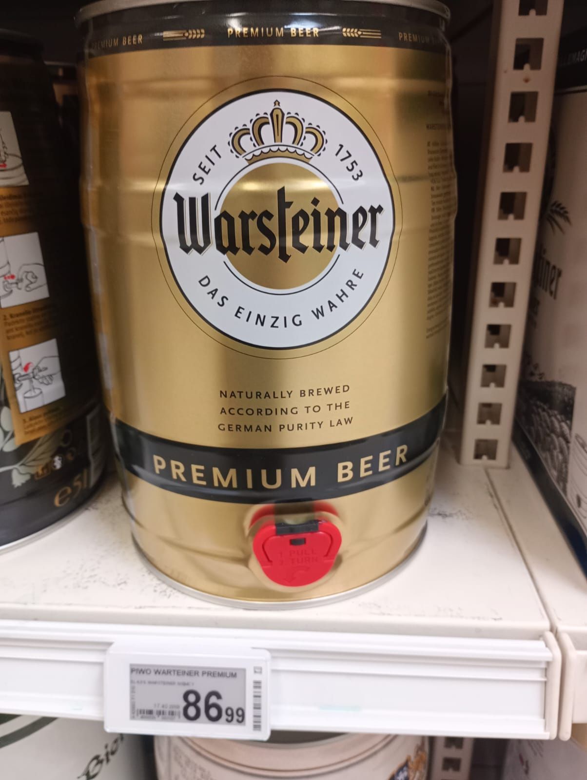Sprzedam beczkę po piwie 5 litrów
