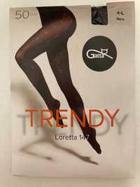 Rajstopy Gatta Trendy Loretta 147 50 Den  3-M  Nero