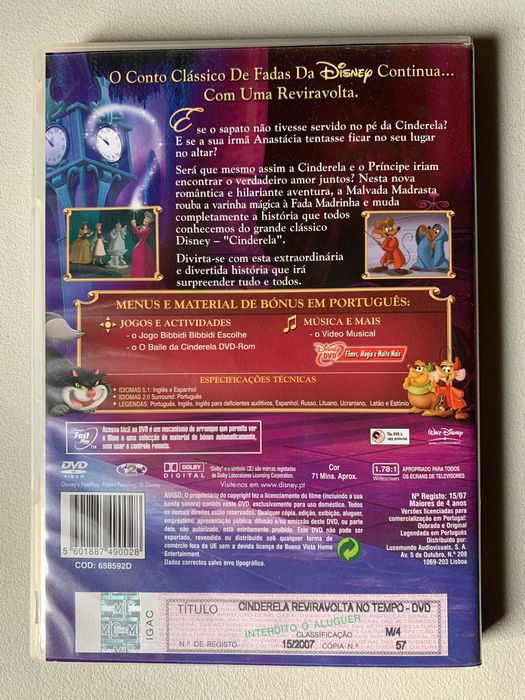 [DVD] Cinderela - Reviravolta no Tempo (Cinderela - A Twist in Time)