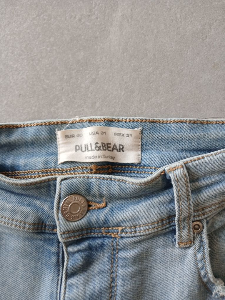 Calça azul skinny baratas