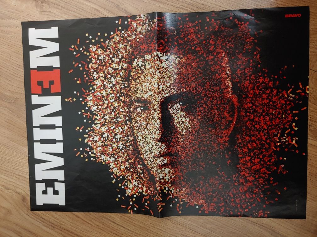Plakat kolekcjonerski Eminem A3 z gazety vintage retro oldschool rare