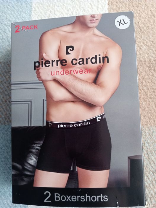 1 x PIERRE CARDIN - bokserki męskie - XL -czarne - nowe