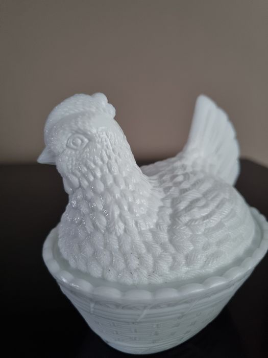 Biała kurka Ząbkowice kura prl