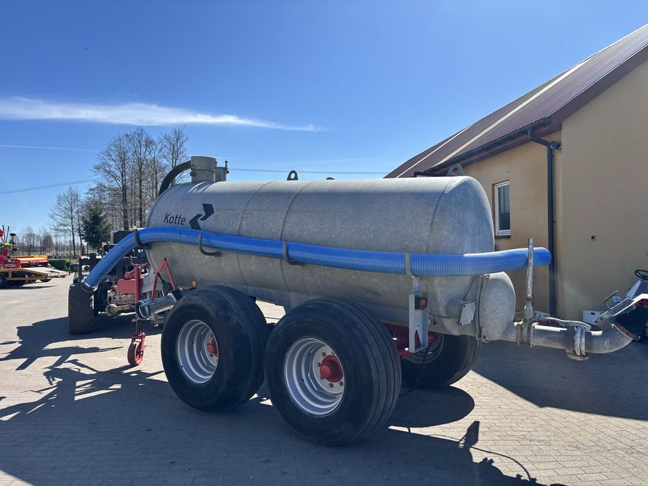 Beczkowóz 6000 litrów kotte garant beczka szambiarka tandem skrętna