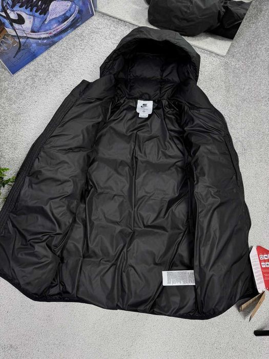 !SALE! Чоловіча куртка Nike NSW Black XS S M L XL XXL пуховик найк нсв