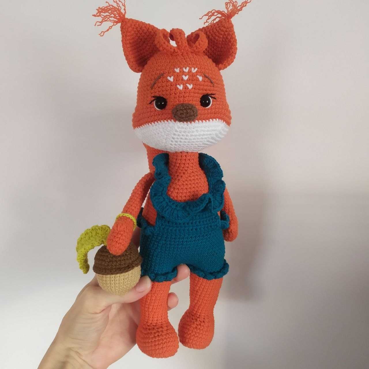 Zabawka Amigurumi Wiewiórka Handmade na szydełku