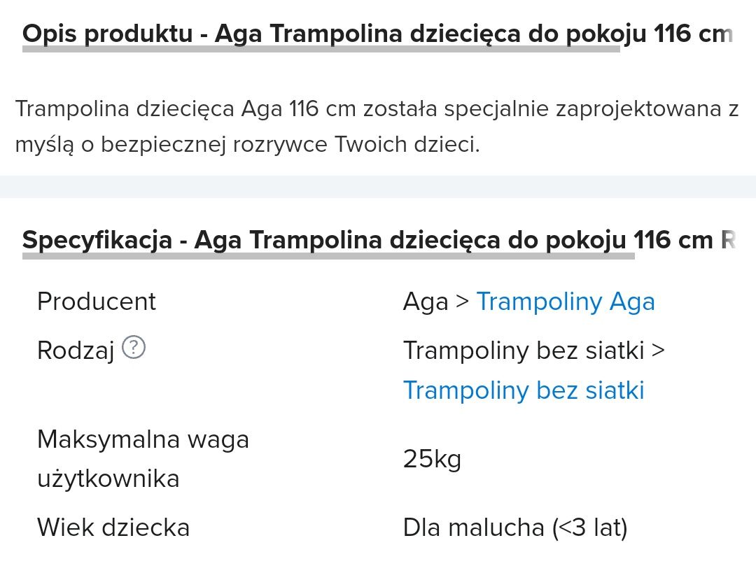 Trampolina pokojowa