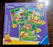 Puzzle Ravensburger 3w1 Kubuś Puchatek 26/36/49 elementów Disney