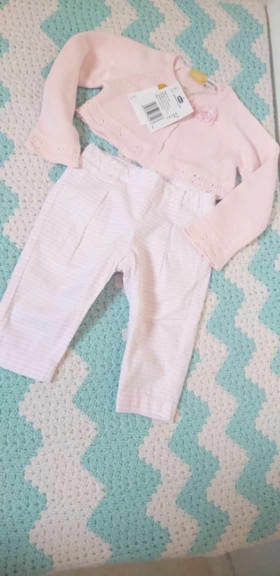 Conjunto menina Chicco novo 18 meses