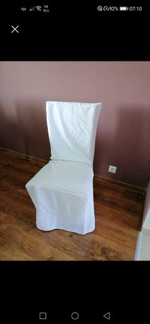Pokrowce białe na krzesła.cena ostateczna