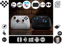 Геймпад 8BitDo Ultimate 2 Wireless (TMR) / Сумка / Накладки / Кольца