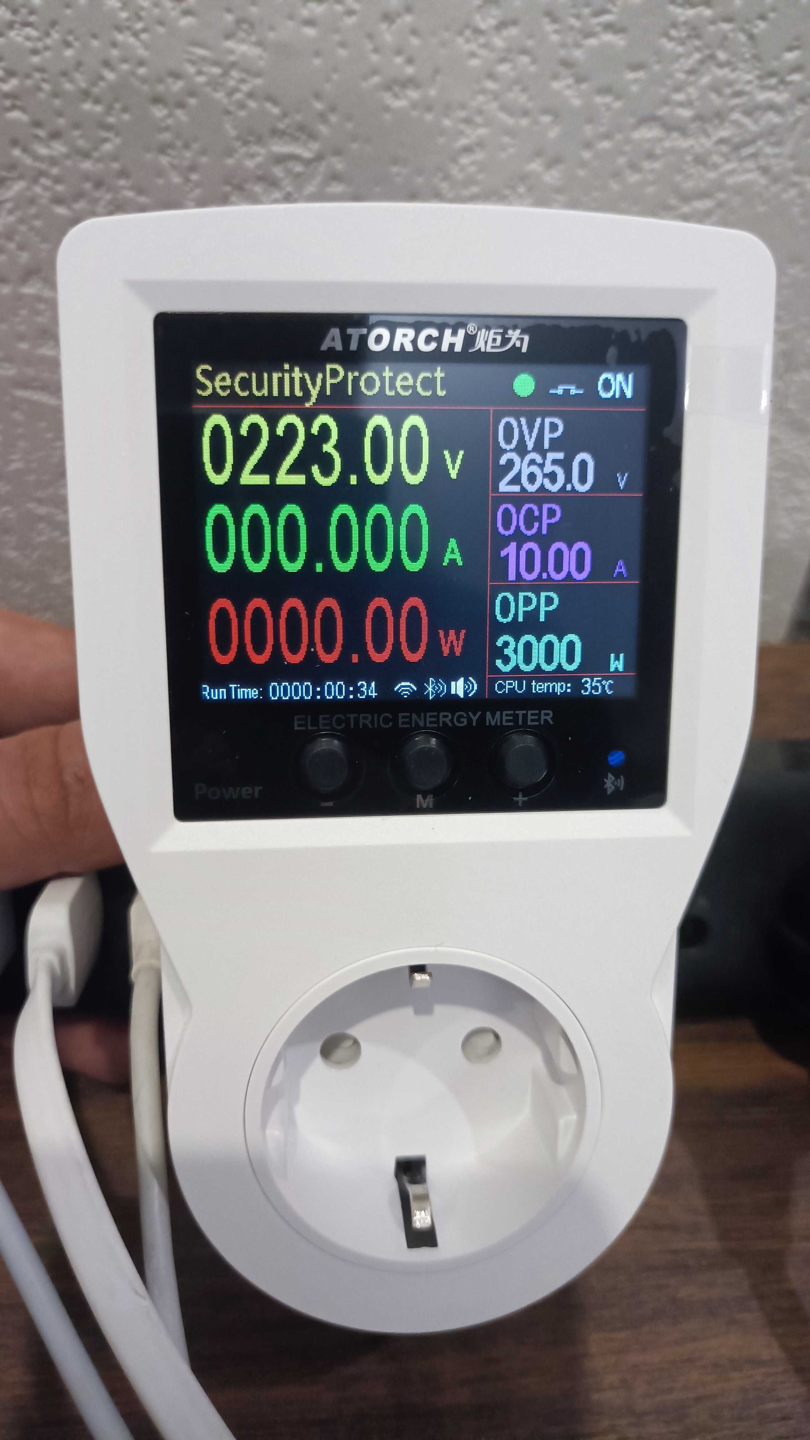 Смарт розетка - ватметр Atorch S1W WIFI 16A EU Plug