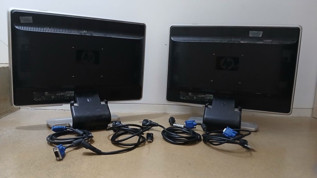 Monitores HP w2007v com cabos LER DESCRIÇÃO