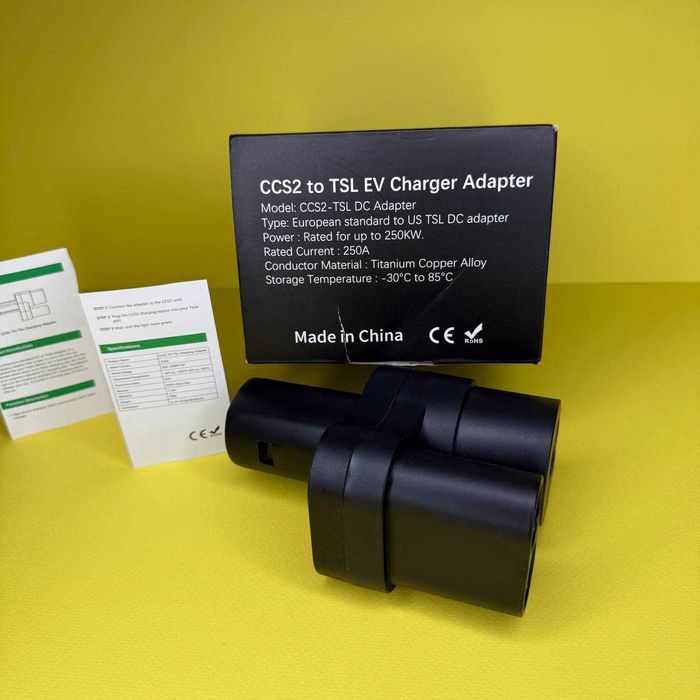 Адаптер для зарядки Tesla CCS2 to TSL EV Charger Adapter переходнік