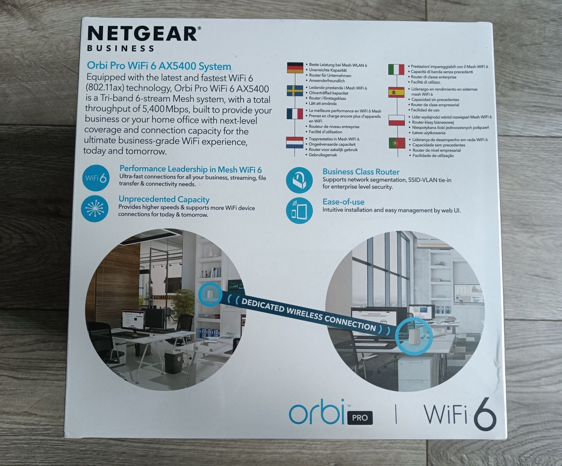 NETGEAR Orbi Pro WiFi 6 SXK50 AX5400 Nowy
