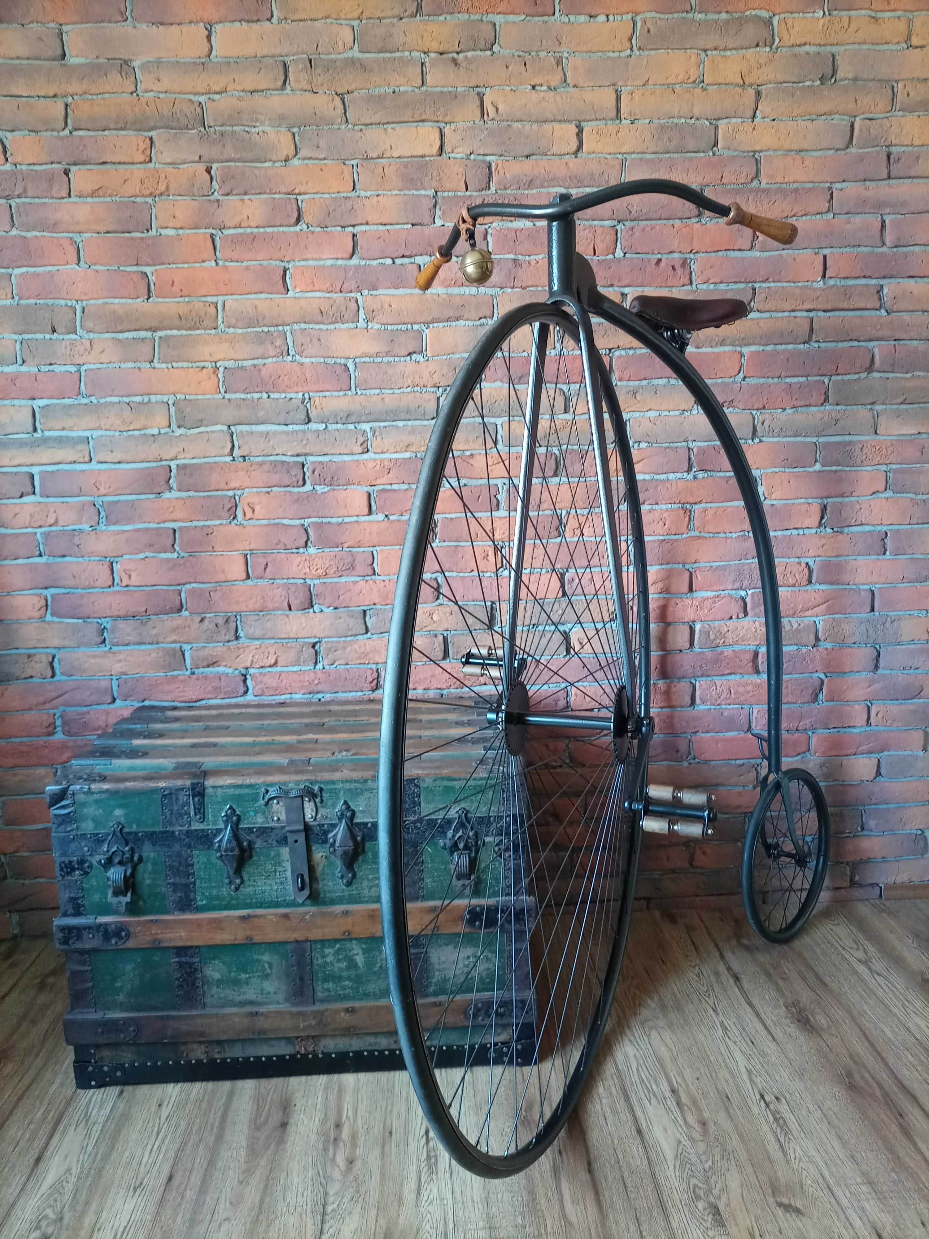 Zabytkowy Rower Bicykl XIX wiek Rekonstrukcja