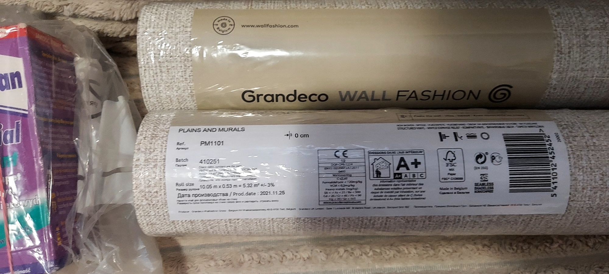 Zestaw Grandeco Wall Fashion Zestaw tapeta x2 i klej