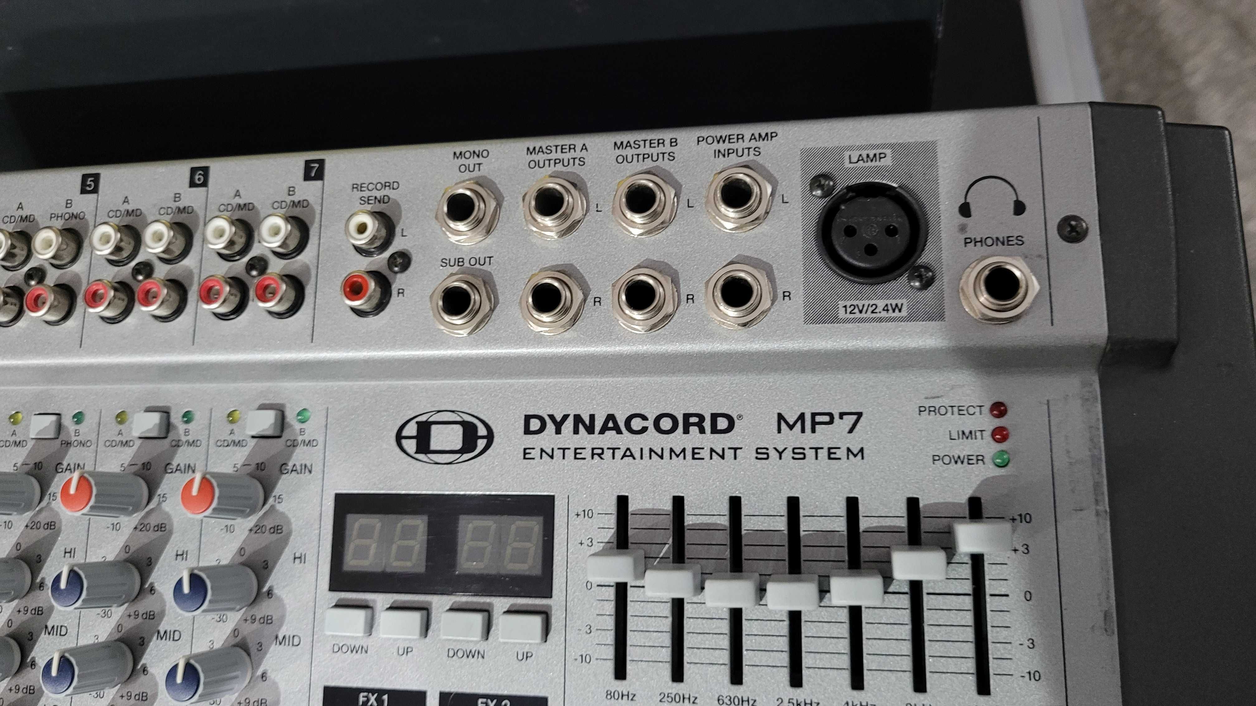 DYNACORD MP7 Powermixer dla Dj'a,  2 x 300W OKAZJA!