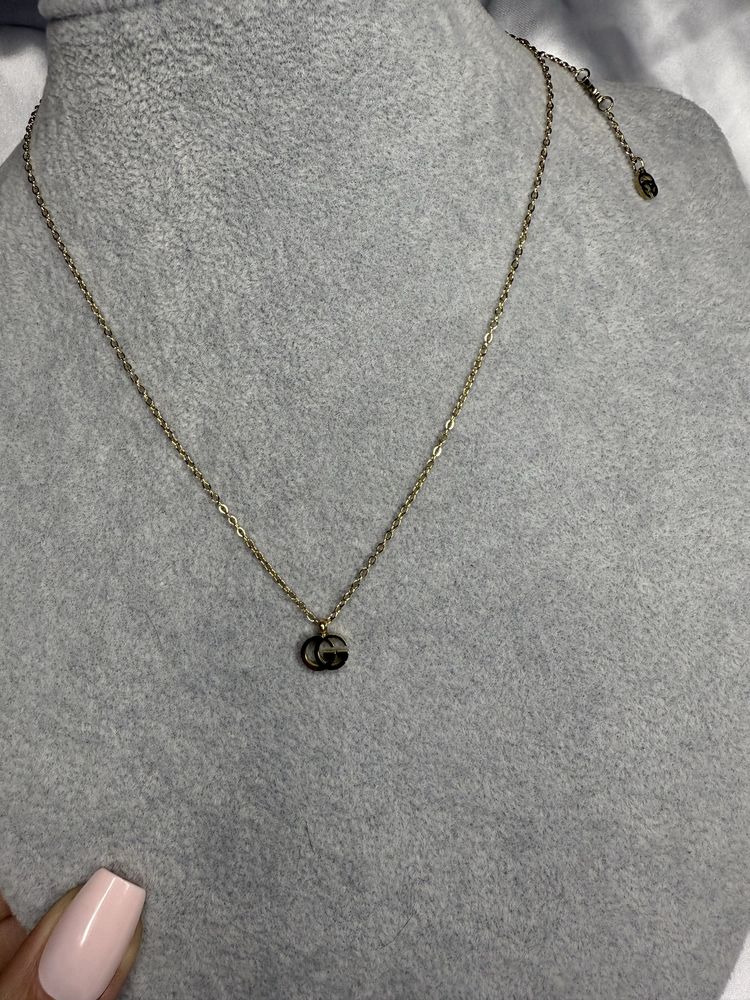 Naszyjnik gg mini logo gold