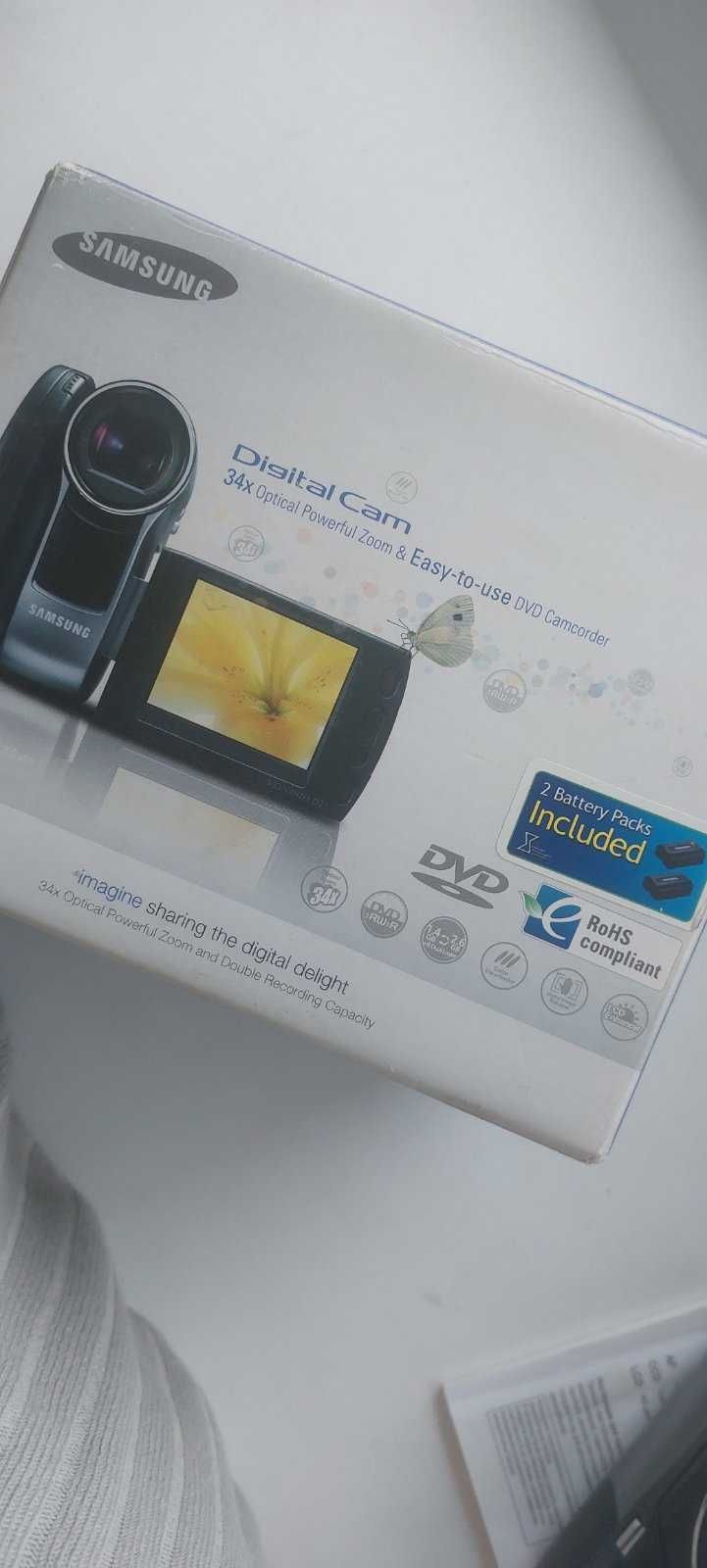 Продам видеокамеру SAMSUNG digital cam 34x DVD camcorder видеокамера