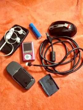 На запчасти наушники MP3 плеер беспроводная мишка телефон шнур USB