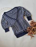 Sweter krótkim rękawem blezer bluzka dzianinowa serek XL Ralph Lauren