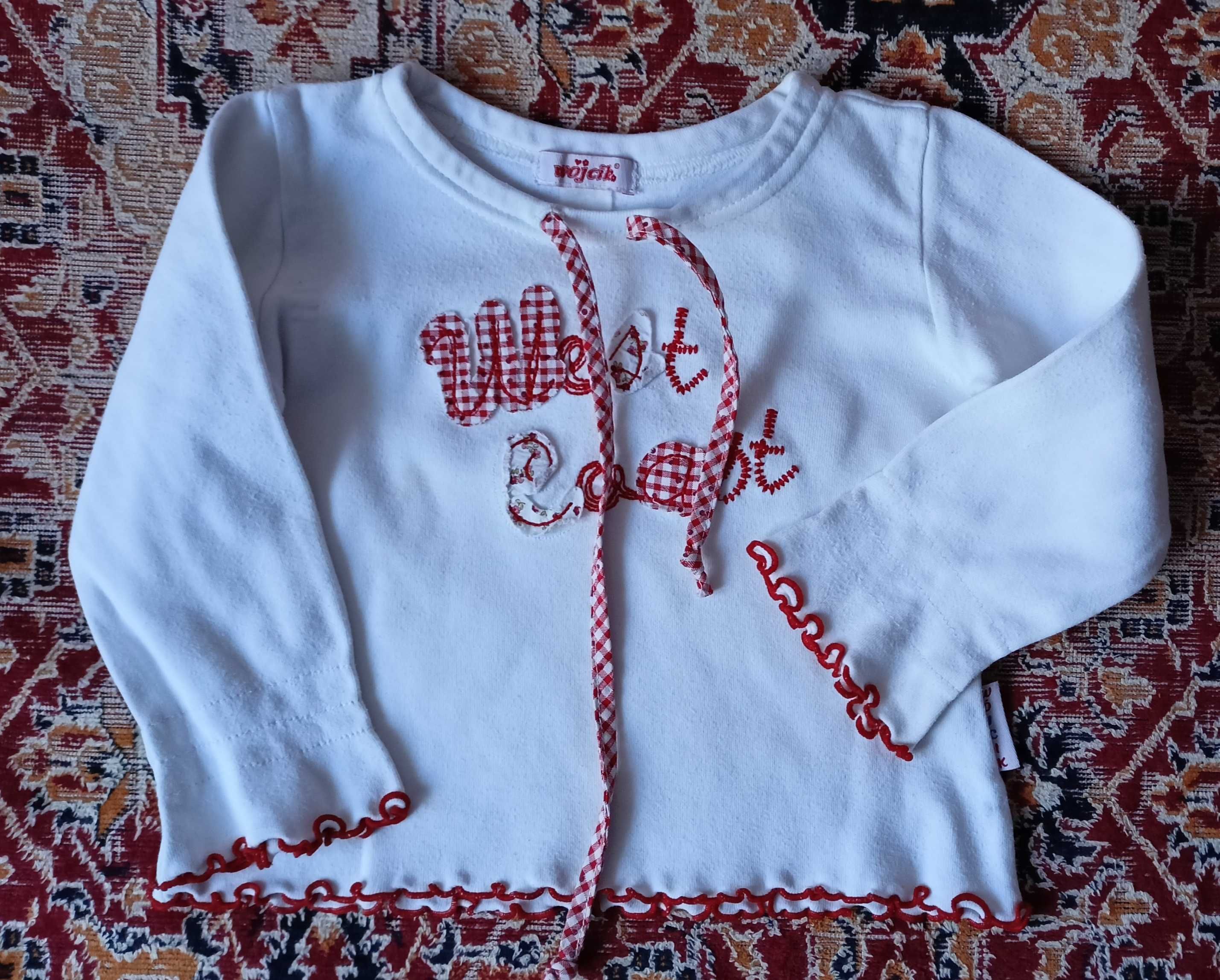 55/body róż + koszulka długi rękaw rozm 86 /12-18 m-cy