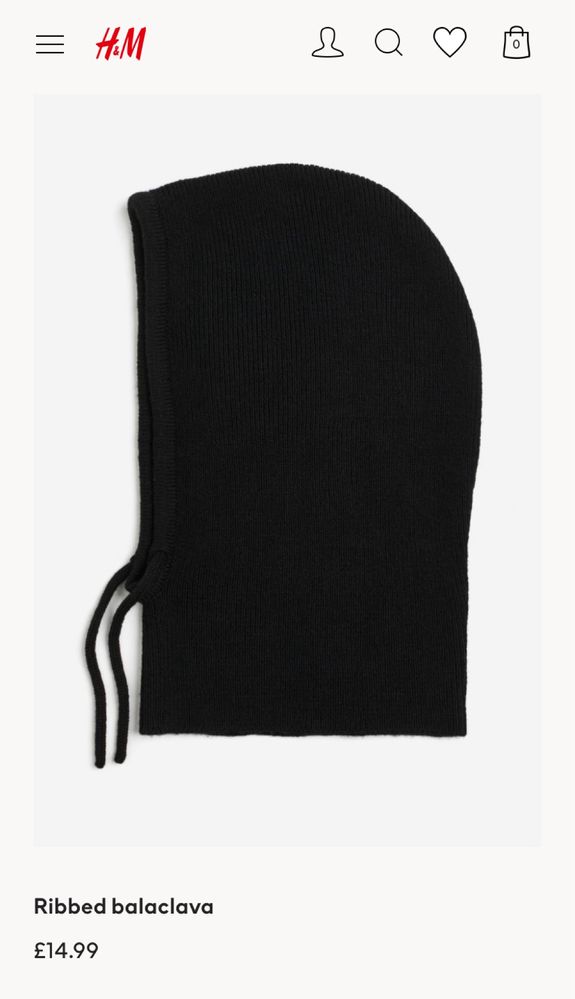 Шапка капор h&m