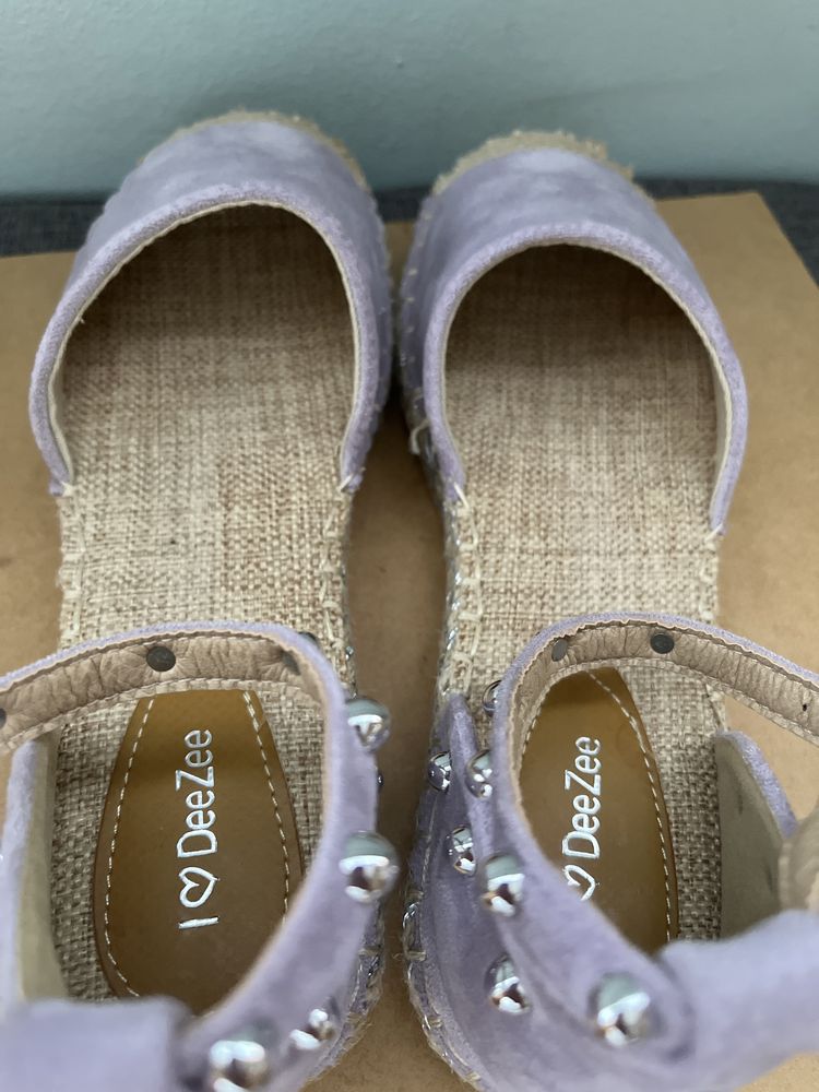 Espadryle damskie rozmiar 37/38 kolor fioletowe/liliowe DeeZee