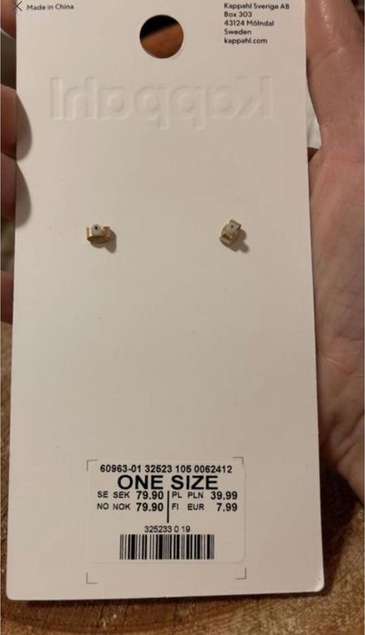 Вишукані стильні матові золоті сережки квіти якісна біжутерія kappahl