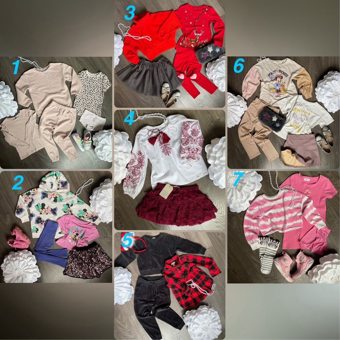 Комплекти одягу р. 104-116 см/4-6 р костюм теплий новорічний