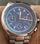 Relogio cauny, quartzo, swiss made, safira