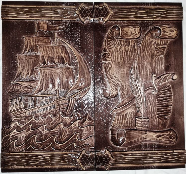 Нарды резные ручной работы