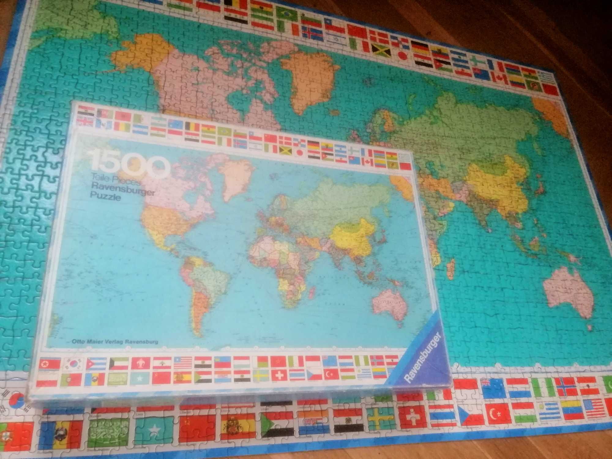Puzzle 1500 elementów - świat