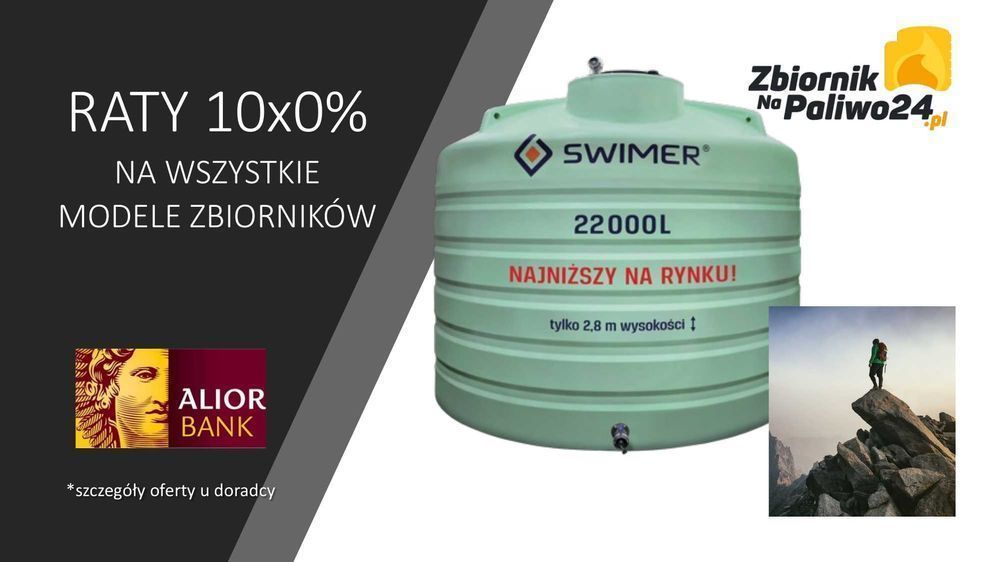 Zbiornik do nawozów płynnych, RSM 22000 litrów ! SWIMER RATY 10X0%