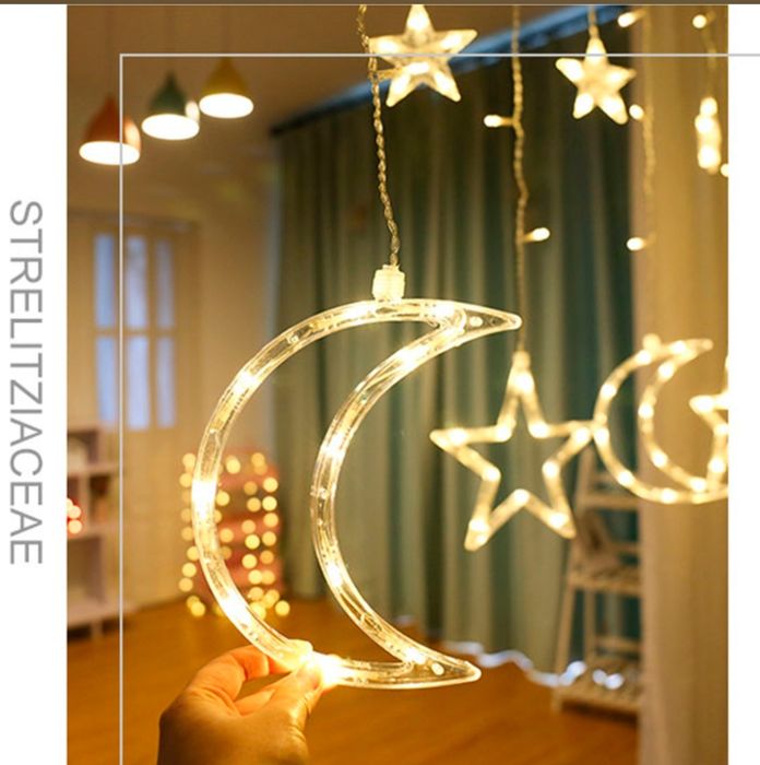 Світлодіодна штора "Місячна ніч" - теплий білий Гірлянда Гірлянда-штор