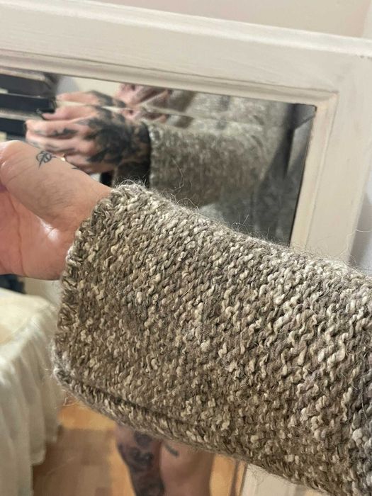 Camisola malha cinzenta