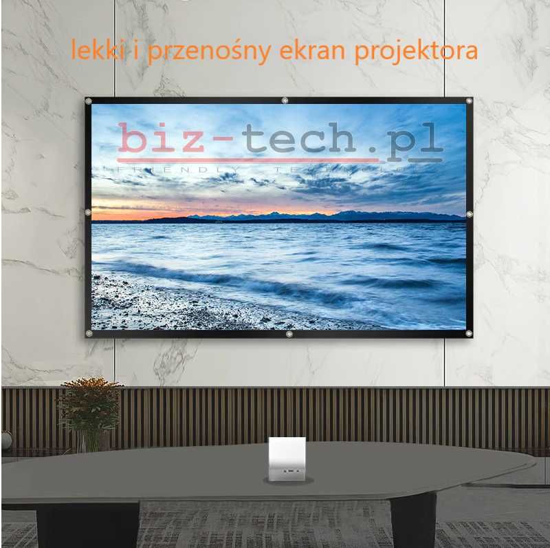 Ekran projektora 100 cali NOWY PL 24h