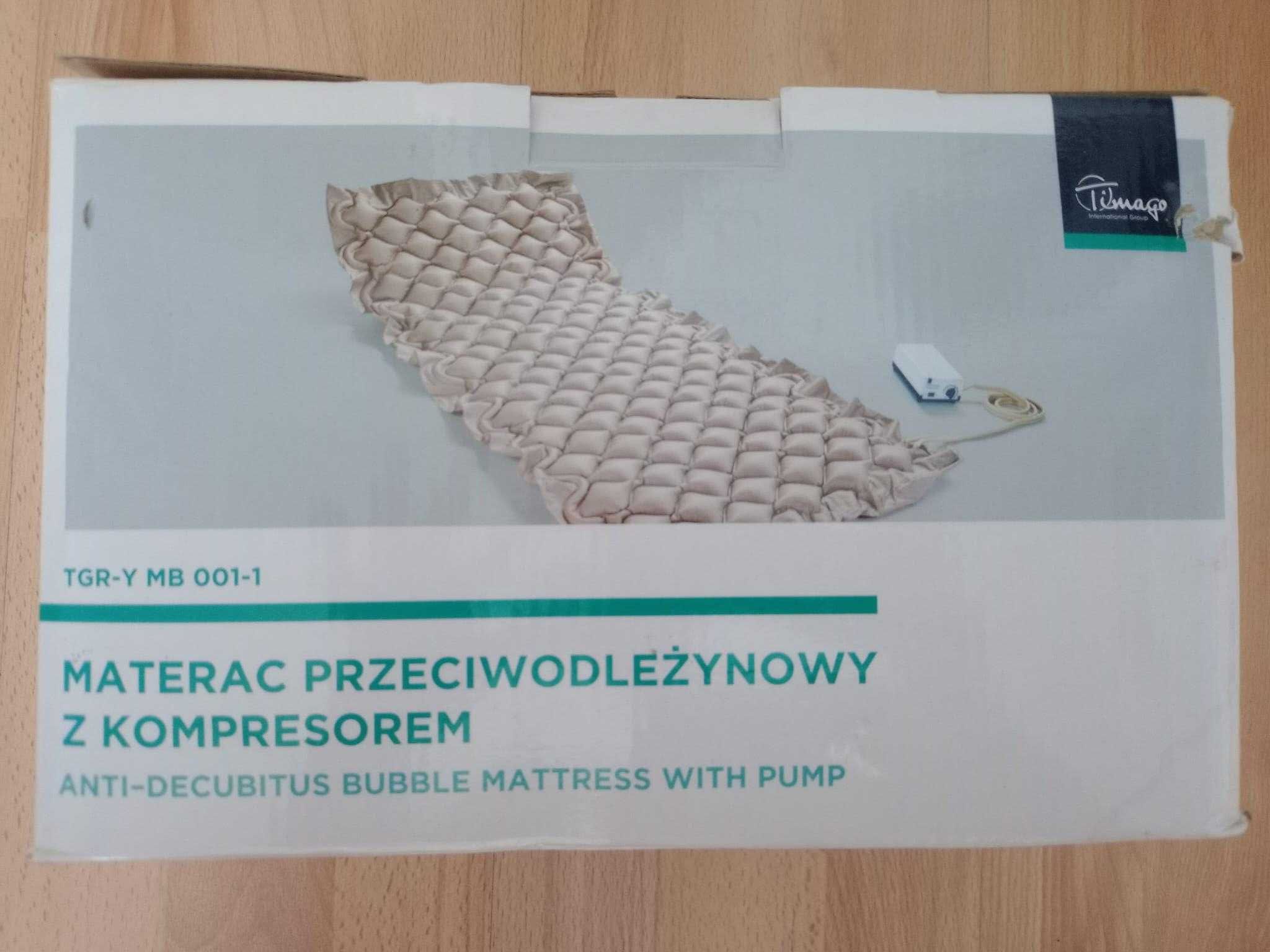 Materac przeciwodleżynowy z kompresorem