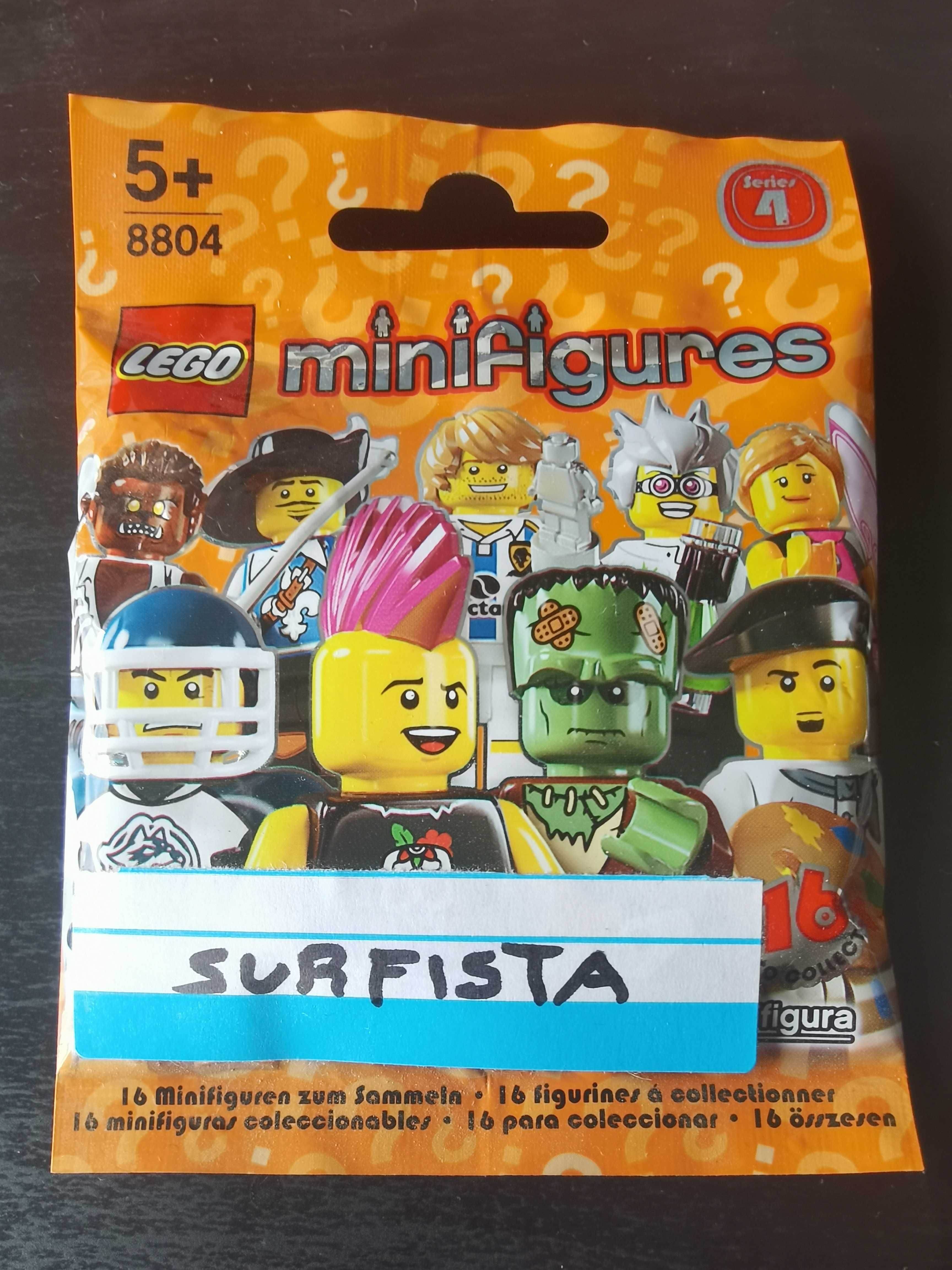 Lego minifugura série 4 selada "surfista"