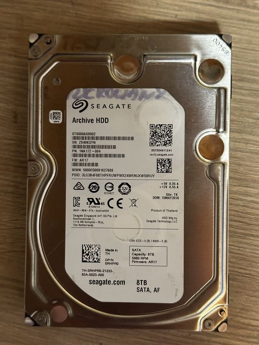 Жорсткий диск 3.5 HDD 8TB Seagate
