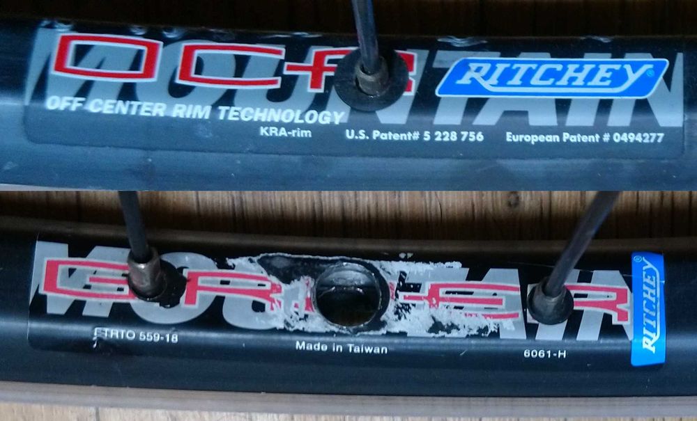 Koła 26" SHIMANO Deore M510 Ritchey Girder OCR asymetryczna retro MTB