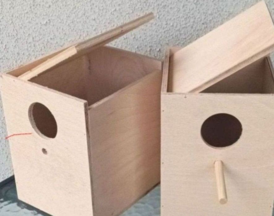 4 budki lęgowe dla nierozłaczki